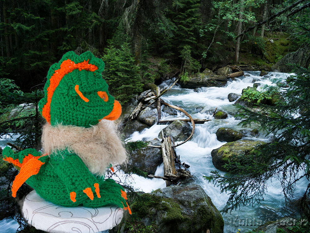 Вязаная кукла Дракон Шу-Шу 5