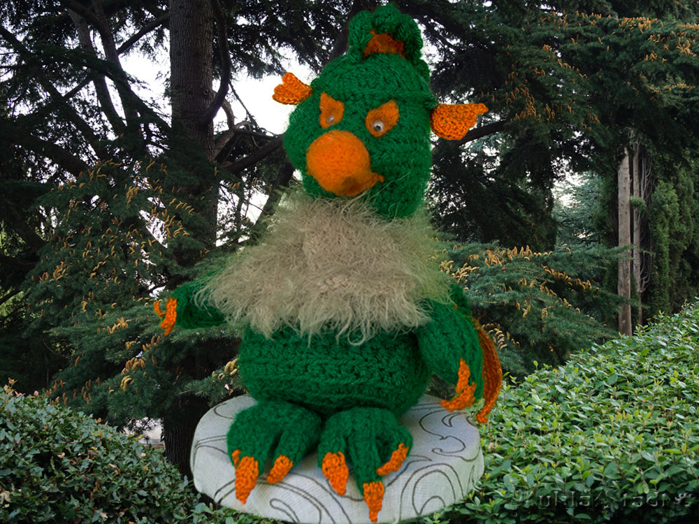 Вязаная кукла Дракон Шу-Шу 8