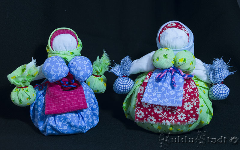 Тряпичная кукла оберег Кубышка-Травница