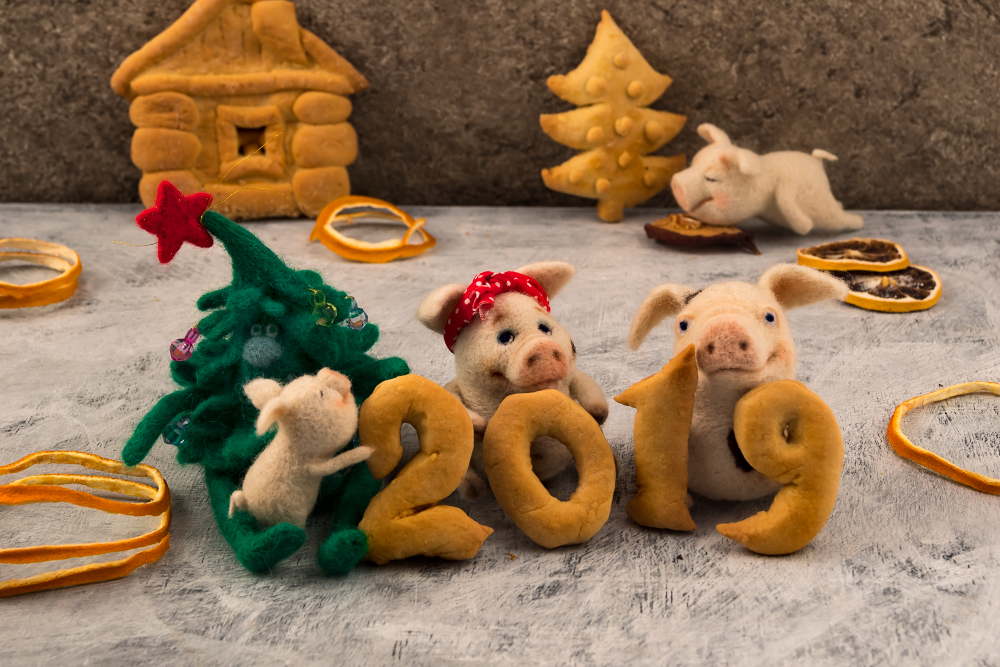 2019 - год свиньи Кукла Коржик 1