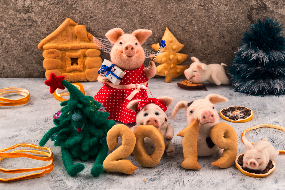 2019 - год свиньи Кукла Коржик 1